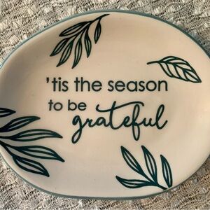 Grateful Season Decorative trinket dish